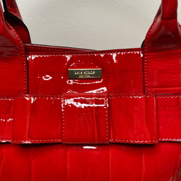 Kate Spade Elena Knightsbridge Red Leather Tote - Picture 3 of 12